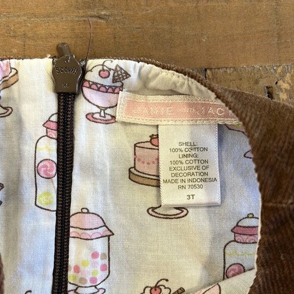 Janie and jack ice cream social brown corduroy jumper - Picture 4 of 7